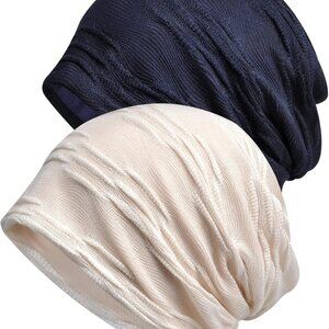 Womens Chemo Beanie Hat Cancer Cap Stretch Slouchy Turban Headwear
